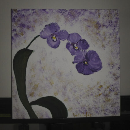 Orchids on a Stem 12X12