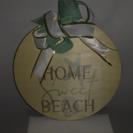 Home Sweet Beach 11.75 round Wall Sign