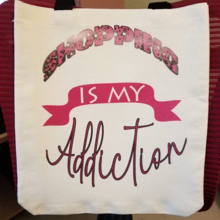 Shopping Addiction reusable tote - Large