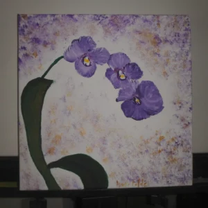 Orchids on a Stem 12X12