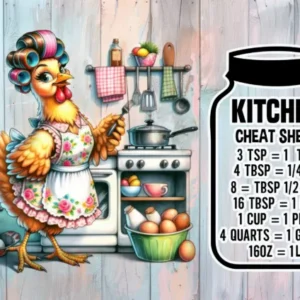 Small Glass Cutting Board with Chicken & Measurements