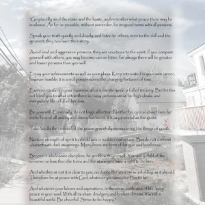 Desiderata on Kismet poster