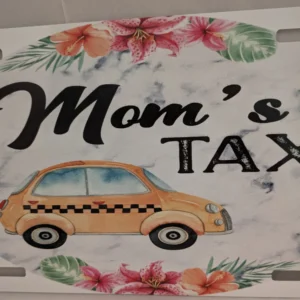 Mom’s Taxi License Tag