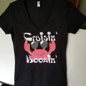 Cruisin’ n boozin’ v-neck tee